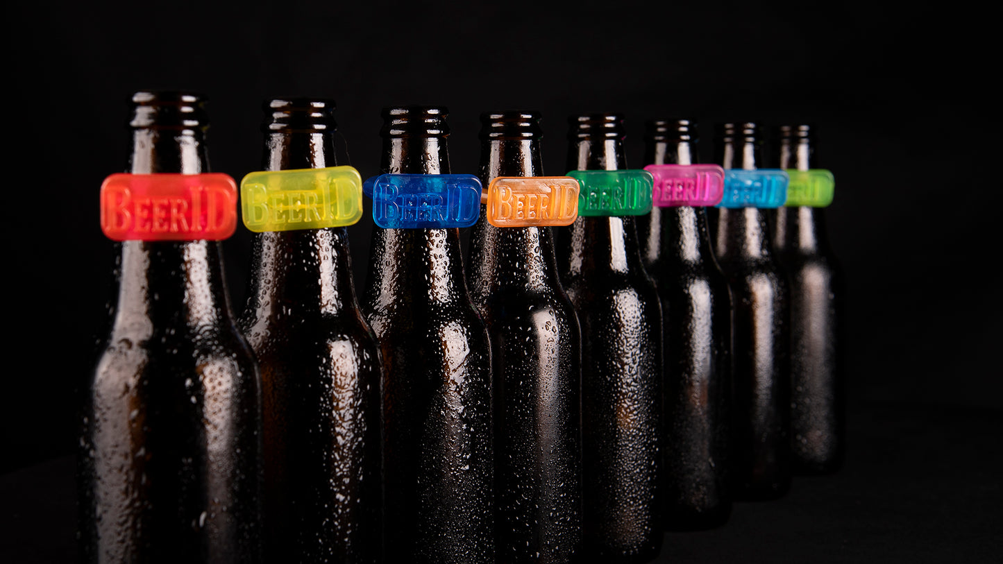 BeerID Classic Set -  8 uniek gekleurde ringen voor om je biertje